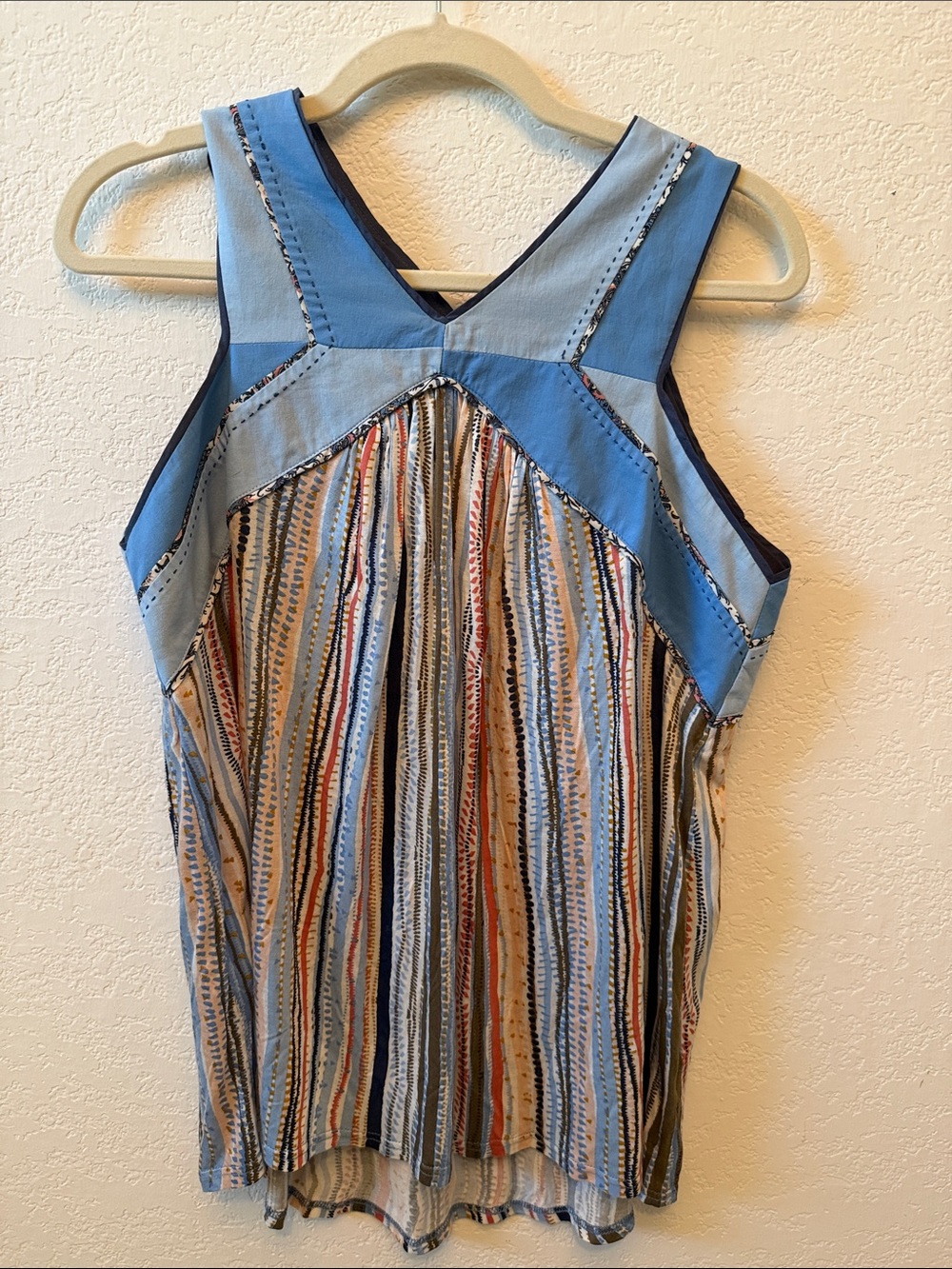 NWT Anthropologie Criss Cross Trapeze Flowy Tank Top